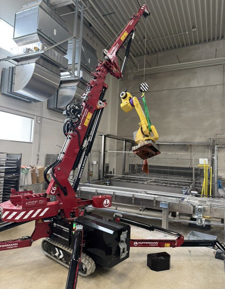 Kranarbeit, Demontage, Anlagenverlagerung Industrieroboter