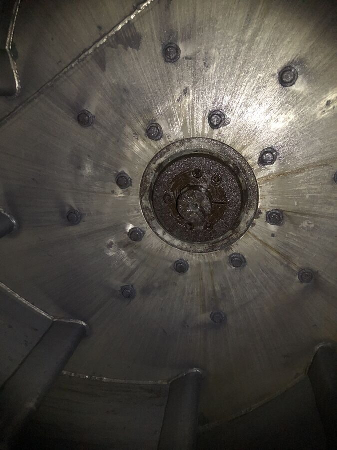 The approx. 1.40 m fan impeller in its installed state